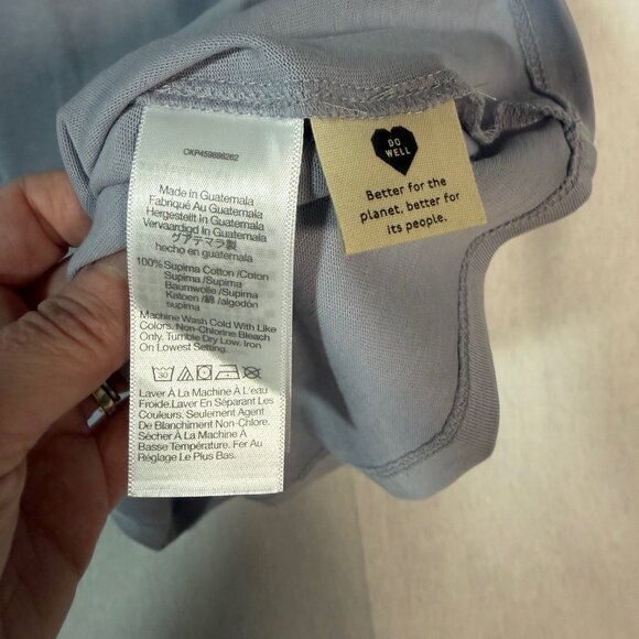 Madewell 100% Cotton T Shirt XXS Blue Short Sleeve Casual Tee - Picture 5 of 6